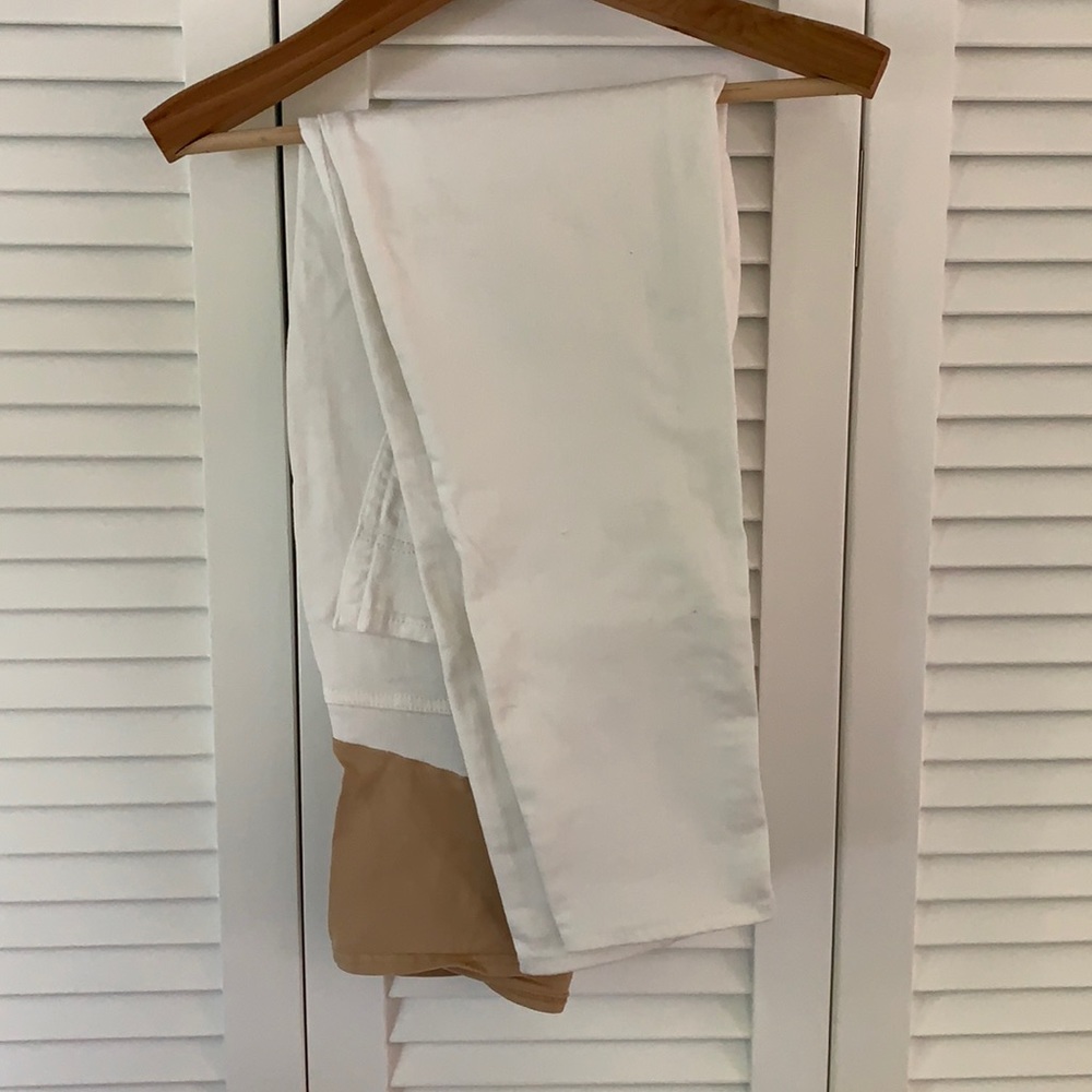 Levi’s maternity skinny white jean size L